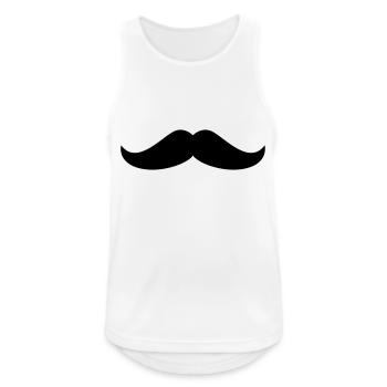 Mustache - Men's Breathable Tank Top - white - Front - Nick (188cm)
