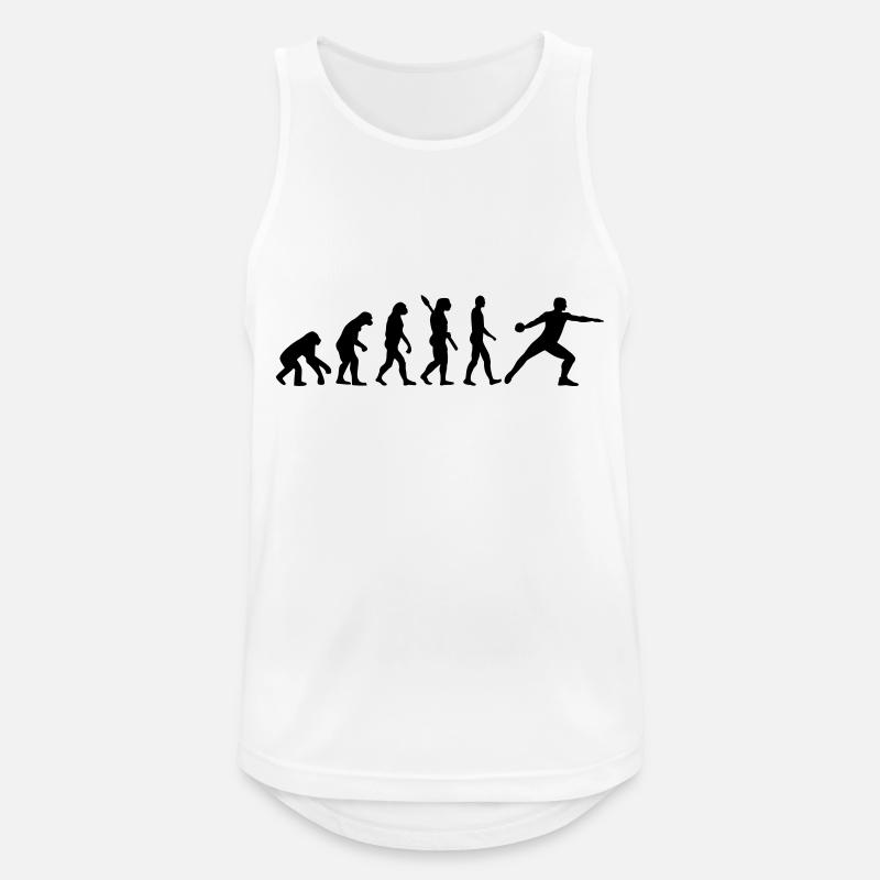 Evolution Discus throw - Men's Breathable Tank Top - white