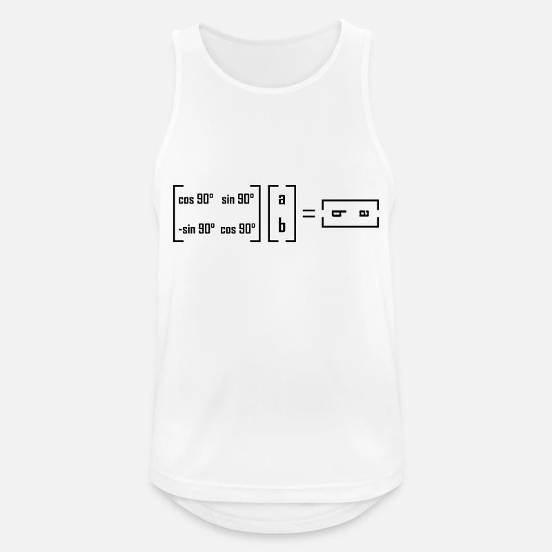 Rotary Matrix - Mathematics Math Matrix Joke - Men's Breathable Tank Top - white