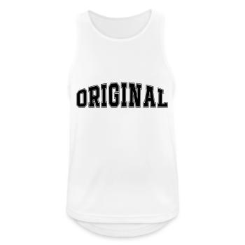 original - Männer Tank Top atmungsaktiv - Weiß - Vorne - Nick (188cm)