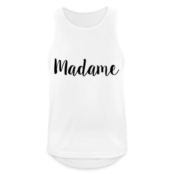 madame simple - Männer Tank Top atmungsaktiv - Weiß - Vorne - Nick (188cm)