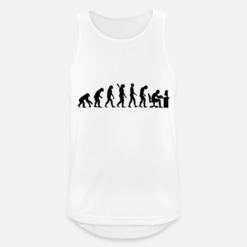 Evolution computer - Men's Breathable Tank Top - white