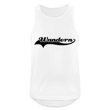 Wandern Schweif - Männer Tank Top atmungsaktiv - Weiß - Vorne - Nick (188cm)