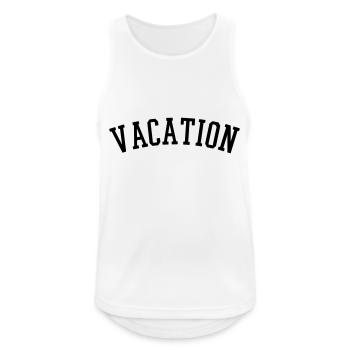 Vacation - Men's Breathable Tank Top - white - Front - Nick (188cm)