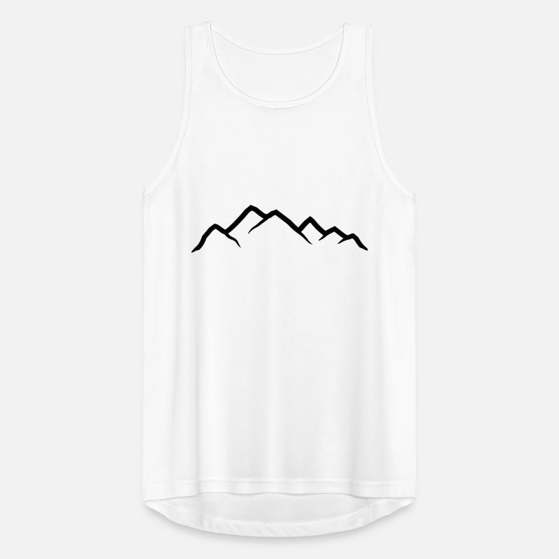 Berge Silhouette Klettern Männer Tank Top atmungsaktiv