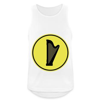 Harp symbol - Men's Breathable Tank Top - white - Front - Nick (188cm)
