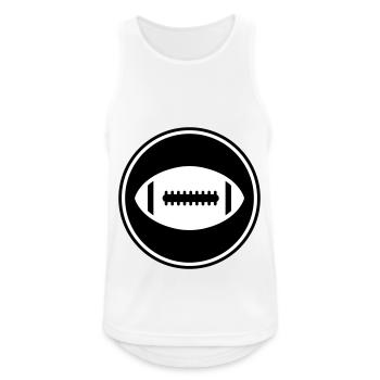 Icône de l’icône Football - Débardeur respirant Homme - blanc - Devant - Nick (188cm)