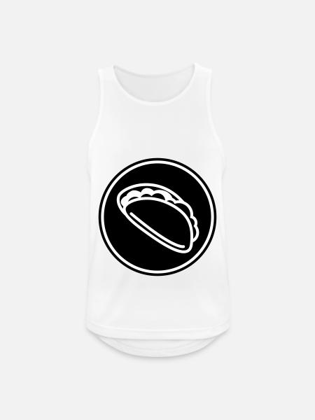 Burrito Symbol - Men's Breathable Tank Top - white