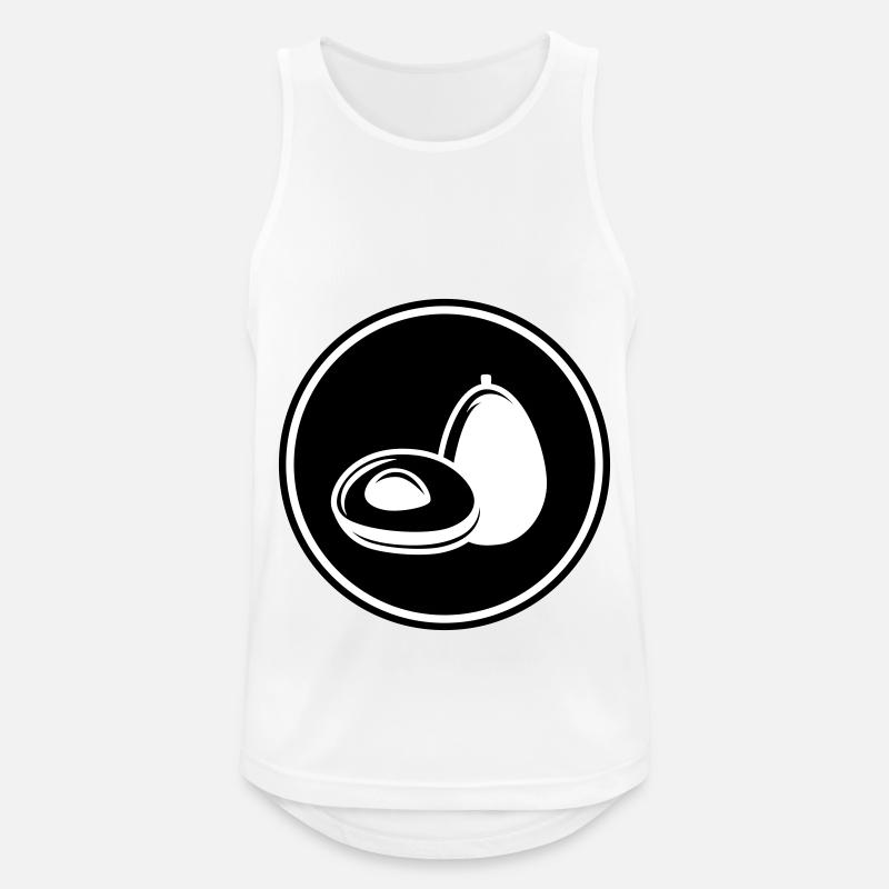 Avocado symbol - Men's Breathable Tank Top - white