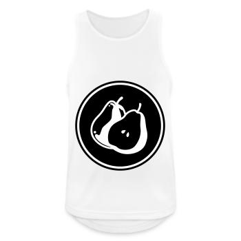 Birne Obst - Männer Tank Top atmungsaktiv - Weiß - Vorne - Nick (188cm)