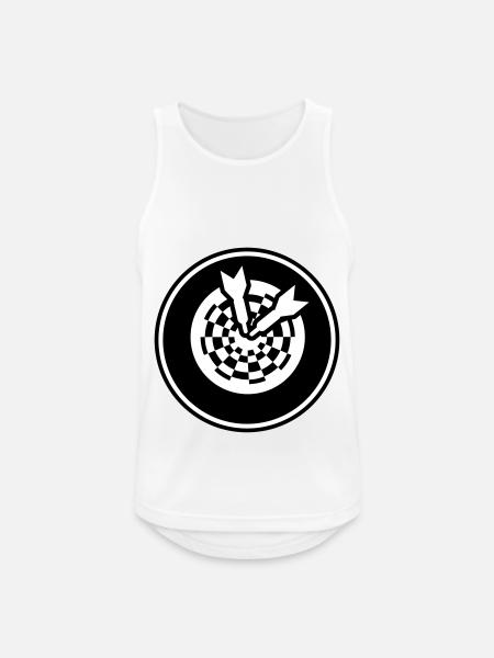 Darts 180 Symbol - Men's Breathable Tank Top - white