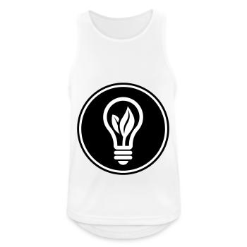 Light bulb icon - Men's Breathable Tank Top - white - Front - Nick (188cm)