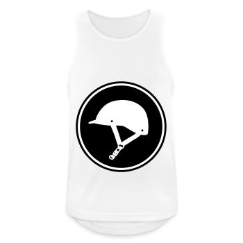Reiterhut icon - Männer Tank Top atmungsaktiv - Weiß - Vorne - Nick (188cm)