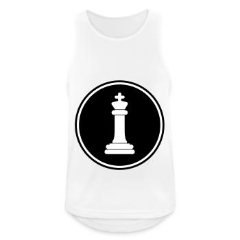 chess piece king - Men's Breathable Tank Top - white - Front - Nick (188cm)