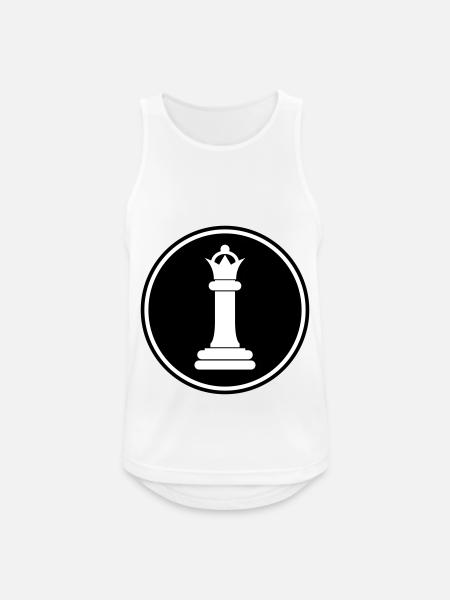 Chess piece queen - Men's Breathable Tank Top - white