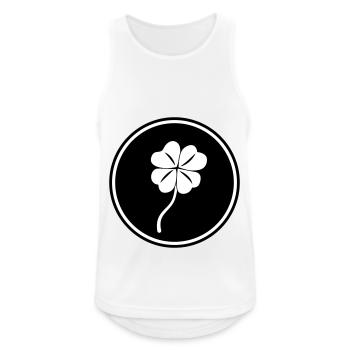 Lucky clover - Men's Breathable Tank Top - white - Front - Nick (188cm)