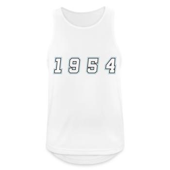 1954 Year Number - Men's Breathable Tank Top - white - Front - Nick (188cm)