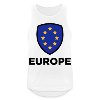 Le drapeau européen Union - Débardeur respirant Homme - blanc - Devant - Nick (188cm)
