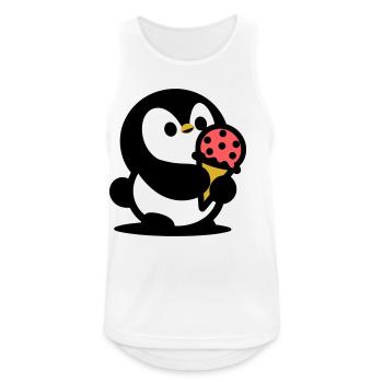 Kleiner Pinguin mit Eis - Men's Breathable Tank Top - white - Front - Nick (188cm)
