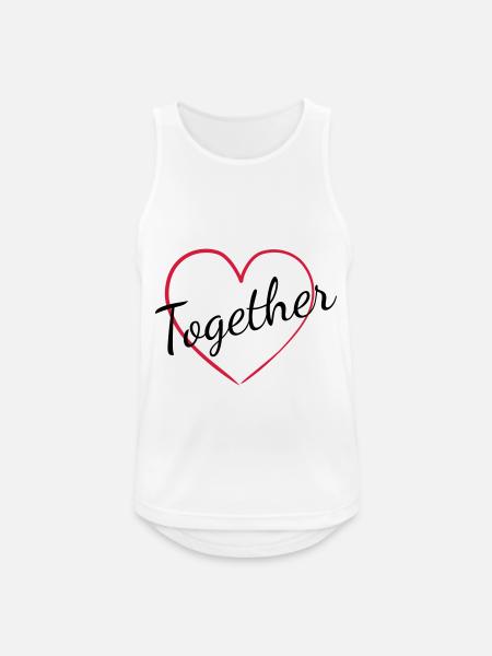 Better Together, Besser zusammen teil 2 - Männer Tank Top atmungsaktiv - Weiß