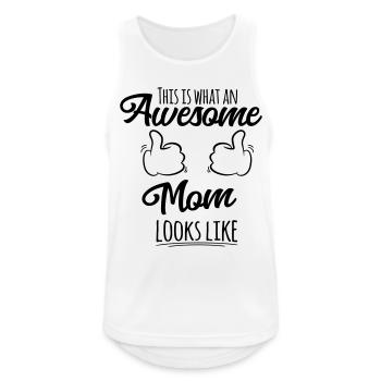 Super maman - Débardeur respirant Homme - blanc - Devant - Nick (188cm)