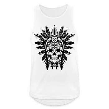 Neo Skeleton Tattoo - Men's Breathable Tank Top - white - Front - Nick (188cm)