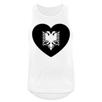 Albania - Men's Breathable Tank Top - white - Front - Nick (188cm)