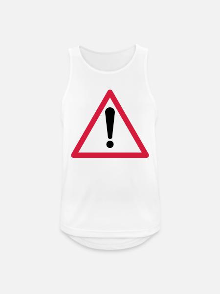 Warning! - Men's Breathable Tank Top - white