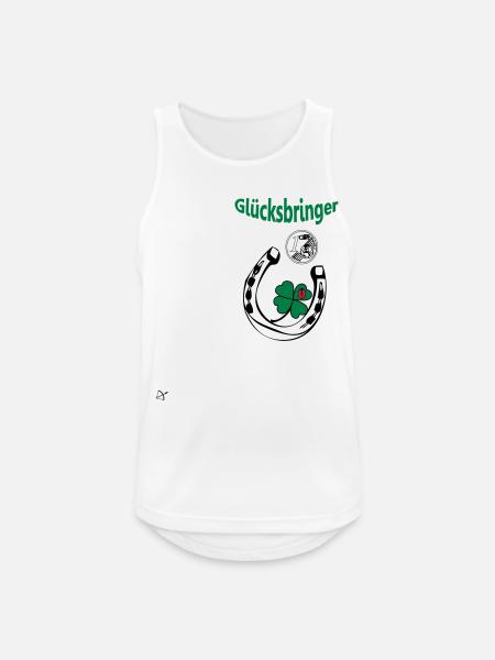 Glücksbringer - Männer Tank Top atmungsaktiv - Weiß