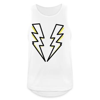 Lightning flash lighting - Men's Breathable Tank Top - white - Front - Nick (188cm)