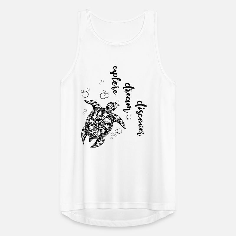 Explore Dream Discover - Turtle Männer Tank Top atmungsaktiv