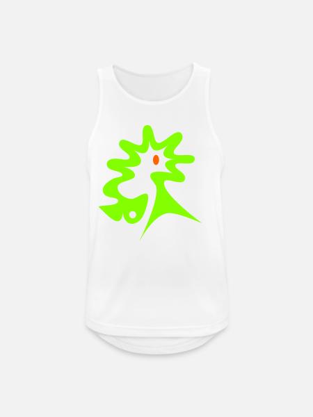 Wurmfisch und Seepferdchen - Männer Tank Top atmungsaktiv - Weiß