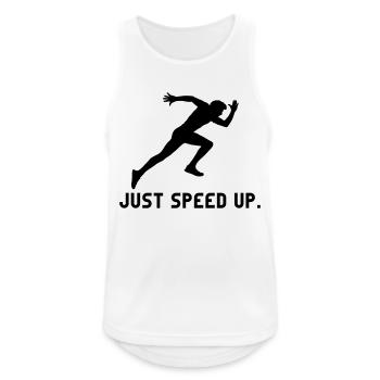 accélérer les athlètes juste en haut des athlètes course de remise en forme Sprint - Débardeur respirant Homme - blanc - Devant - Nick (188cm)