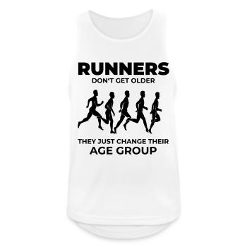 Runners - Men's Breathable Tank Top - white - Front - Nick (188cm)