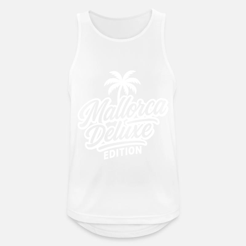 Mallorca Deluxe Edition - Männer Tank Top atmungsaktiv - Weiß