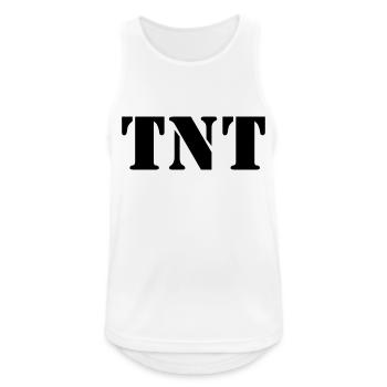 TNT Dynamit - Männer Tank Top atmungsaktiv - Weiß - Vorne - Nick (188cm)