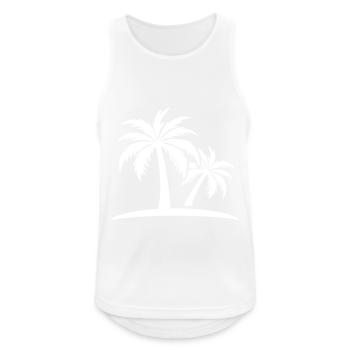 Île Palm - Débardeur respirant Homme - blanc - Devant - Nick (188cm)