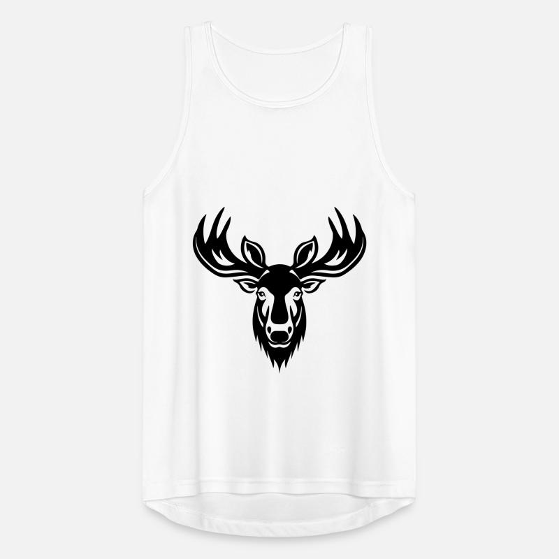 Elch Kopf Männer Tank Top atmungsaktiv