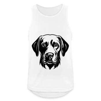 Labrador Dog Head - Men's Breathable Tank Top - white - Front - Nick (188cm)