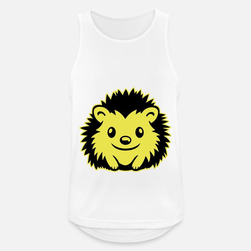 Hedgehog Comic Cute - Men's Breathable Tank Top - white