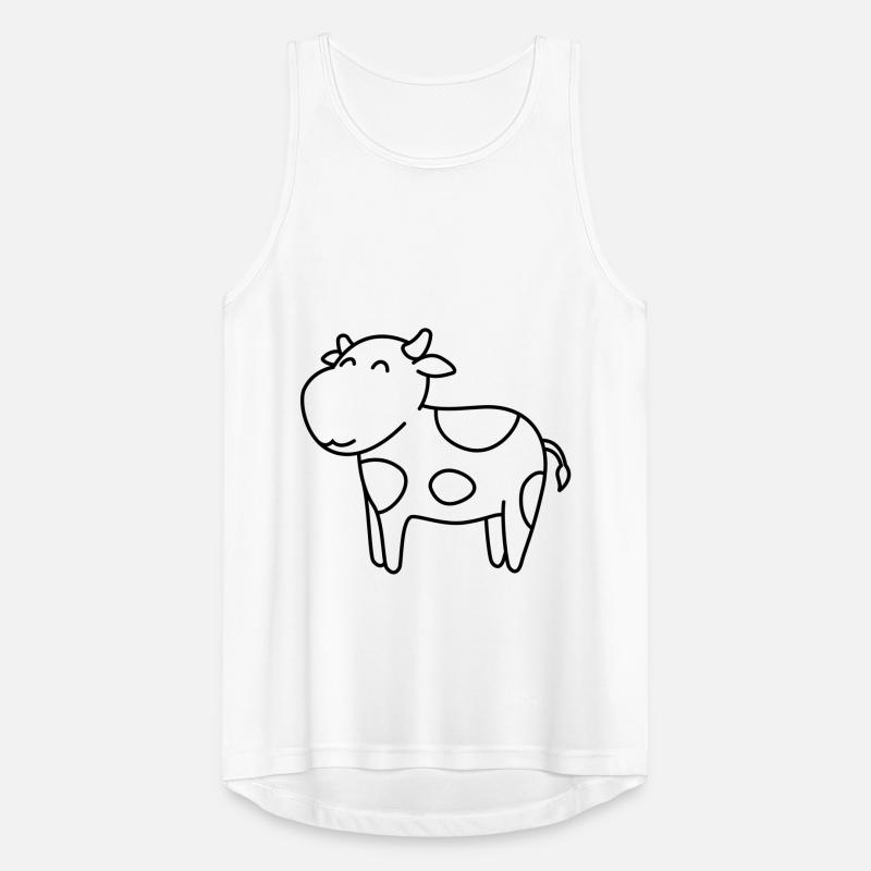 Kuh Comic Tier Männer Tank Top atmungsaktiv