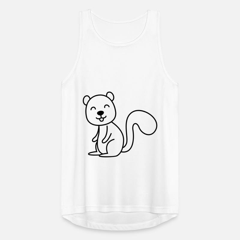 Eichhörnchen Comic Tier Männer Tank Top atmungsaktiv