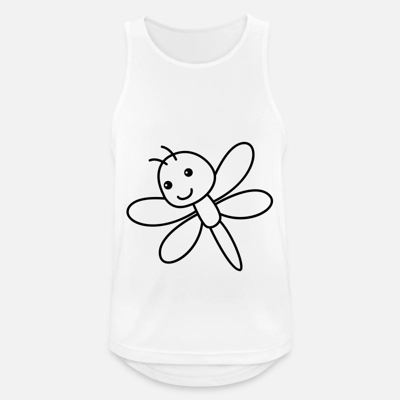 Drachenfliege libelle - Männer Tank Top atmungsaktiv - Weiß
