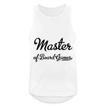 board games - Men's Breathable Tank Top - white - Front - Nick (188cm)