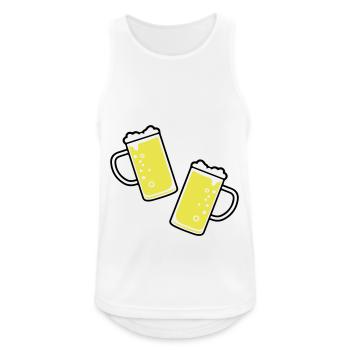 Beer glass beer mug beer - Men's Breathable Tank Top - white - Front - Nick (188cm)