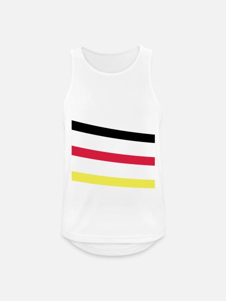 Germany Line - Men's Breathable Tank Top - white
