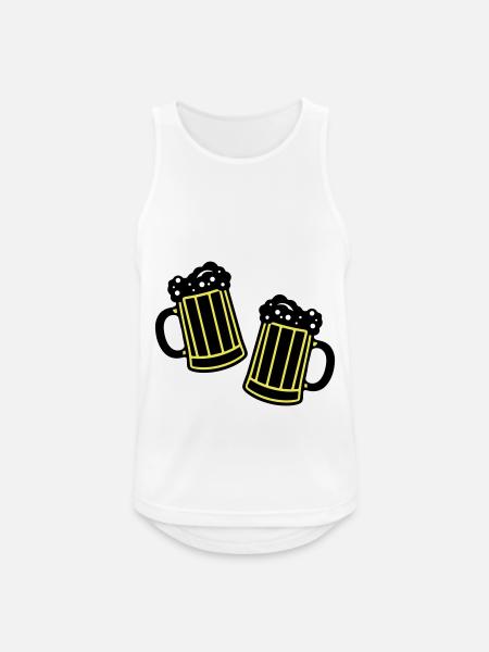 Beer Symbol Booze - Men's Breathable Tank Top - white