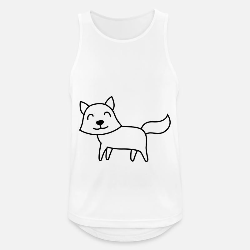 Fox Comic Animal - Men's Breathable Tank Top - white
