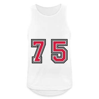 75 Number Symbol - Men's Breathable Tank Top - white - Front - Nick (188cm)