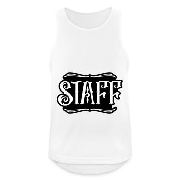 Staff Member - Men's Breathable Tank Top - white - Front - Nick (188cm)